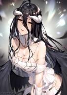 artist:sunako_(veera) character:albedo copyright:madhouse copyright:overlord_(maruyama) general:ahoge general:black_hair general:black_wings general:breasts general:cleavage general:demon_girl general:detached_collar general:dress general:fringe general:from_above general:girl general:gloves general:hair_between_eyes general:hair_over_shoulder general:horn_(horns) general:large_breasts general:leaning general:leaning_forward general:light_erotic general:long_hair general:looking_at_viewer general:low_wings general:open_mouth general:signed general:simple_background general:single general:slit_pupils general:standing general:tall_image general:twitter_username general:white_dress general:white_gloves general:wings general:yellow_eyes tagme technical:grabber // 1288x1811 // 2.8MB