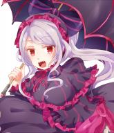 artist:suzu0914 character:shalltear_bloodfallen copyright:overlord_(maruyama) general:1girl general:black_dress general:bonnet general:bow general:dress general:fang general:female general:female_only general:female_solo general:frilled_dress general:frills general:gothic_lolita general:lolita_fashion general:long_hair general:looking_at_viewer general:red_eyes general:silver_hair general:solo general:vampire medium:simple_background medium:white_background tagme technical:grabber // 1000x1158 // 977.8KB