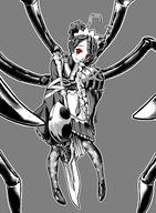 artist:qtini character:entoma_vasilissa_zeta copyright:overlord_(maruyama) general:1girl general:antennae general:apron general:arthropod_girl general:arthropod_limbs general:closed_mouth general:double_bun general:extra_legs general:extra_pupils general:fangs general:full_body general:grey_background general:greyscale general:hair_bun general:hand_to_own_face general:holding general:holding_shield general:holding_sword general:holding_weapon general:japanese_clothes general:kimono general:looking_at_viewer general:maid general:maid_headdress general:mary_janes general:monochrome general:monster_girl general:ofuda general:ofuda_on_clothes general:red_eyes general:screentones general:shield general:shoes general:short_hair general:signature general:simple_background general:skin_fangs general:sleeves_past_wrists general:solo general:sword general:weapon general:wide_sleeves meta:commentary meta:english_commentary meta:highres technical:grabber // 1650x2250 // 687.0KB