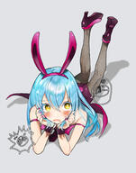 artist:pixiv_id_338163 character:rimuru_tempest copyright:tensei_shitara_slime_datta_ken general:1boy general:alternative_costume general:alternative_hairstyle general:ambiguous_gender general:androgynous general:blue_hair general:blush general:bunny_costume general:bunny_ears general:bunny_girl general:bunnysuit general:cosplay general:crossdressing general:crossplay general:cute general:femboy general:girly general:otoko_no_ko general:trap general:yellow_eyes technical:grabber // 2058x2610 // 2.0MB