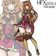 artist:hfxpins character:raphtalia copyright:tate_no_yuusha_no_nariagari general:brown_hair general:raccoon_ears general:raccoon_girl general:raccoon_tail general:sword technical:grabber // 720x719 // 421.5KB