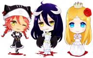 character:albedo character:lupusregina_beta character:renner_theiere_chardelon_ryle_vaiself copyright:overlord_(maruyama) general:3girls general:apron general:black_hair general:blonde_hair general:blue_eyes general:braid general:collar general:crown general:dark_skin general:detached_sleeves general:dress general:flower general:gloves general:hat general:hat_ribbon general:horns general:long_sleeves general:maid general:maid_apron general:multiple_girls general:open_mouth general:red_hair general:rose general:smile general:tiara general:twin_braids general:wings general:yellow_eyes metadata:artist_request tagme technical:grabber // 703x438 // 319.5KB