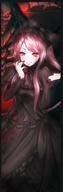 artist:sen-jo_ayatsuki character:ainz_ooal_gown character:shalltear_bloodfallen copyright:madhouse copyright:overlord_(maruyama) general:black_dress general:blood general:bow general:breasts general:dark_background general:dress general:eyebrows general:fringe general:girl general:glowing general:glowing_eye_(eyes) general:hair_bow general:light_smile general:long_hair general:long_sleeves general:looking_at_viewer general:midriff general:pink_eyes general:pink_hair general:puffy_sleeves general:red_eyes general:ribbon_(ribbons) general:skeleton general:smile general:standing general:tall_image tagme technical:grabber // 644x1976 // 552.7KB