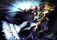 character:ainz_ooal_gown character:albedo copyright:overlord_(maruyama) technical:grabber unknown:Ains unknown:Cool unknown:かっこい unknown:アニメ // 2532x1800 // 6.5MB