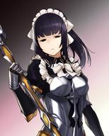 artist:houtengeki character:narberal_gamma copyright:overlord_(maruyama) general:1girl general:apron general:armor general:bangs general:black_eyes general:black_hair general:blunt_bangs general:bow general:breastplate general:breasts general:closed_mouth general:dress general:female general:gloves general:gradient general:holding general:holding_object general:holding_staff general:holding_weapon general:long_hair general:looking_at_viewer general:maid general:maid_apron general:maid_headdress general:medium_breasts general:ponytail general:solo general:staff general:standing general:tied_hair general:weapon general:white_bow medium:gradient_background medium:simple_background tagme technical:grabber // 800x1000 // 100.7KB