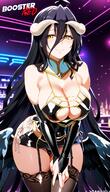 artist:boosterred99 character:albedo copyright:overlord_(maruyama) general:1girls general:adjusting_panties general:bare_shoulder general:black_hair general:bodycon general:bridal_gauntlets general:cameltoe general:cleavage general:clothing_cutout general:covered_navel general:covered_nipples general:cutout general:dress general:female general:female_only general:horn general:horns general:large_breasts general:latex_panties general:leaning_forward general:long_hair general:ring general:seductive_smile general:shiny_clothes general:side-tie_panties general:side_locks general:sideboob general:skirt general:solo general:stockings general:underboob general:wavy_hair general:white_hair general:yellow_eyes meta:ai_generated meta:post-timeskip technical:grabber // 736x1280 // 1.0MB