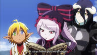 character:albedo character:aura_bella_fiora character:shalltear_bloodfallen general:4chan general:anime_overlord_s2 general:screencap general:translated // 1280x720 // 593.9KB