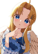 artist:quasar631 character:firo_(tate_no_yuusha_no_nariagari) copyright:tate_no_yuusha_no_nariagari general:1girl general:ahoge general:blonde_hair general:blue_bow general:blue_eyes general:bow general:feathered_wings general:finger_to_own_chin general:long_hair general:looking_at_viewer general:parted_lips general:simple_background general:solo general:white_background general:white_wings general:wings meta:commentary meta:highres technical:grabber // 1191x1684 // 1.2MB