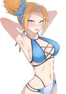 artist:ruberule artist:rubewe character:tia_(overlord) copyright:overlord_(maruyama) general:1girls general:armpits general:big_breasts general:bikini general:blonde_hair general:blush general:breasts general:female general:light-skinned_female general:looking_at_viewer general:solo general:swimsuit general:tied_hair technical:grabber // 1191x1684 // 147.1KB