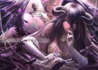 artist:rachta_lin character:albedo copyright:overlord_(maruyama) general:1girl general:ass general:bed general:black_hair general:black_wings general:chain general:demon_girl general:demon_horns general:demon_wings general:detached_collar general:dress general:feathered_wings general:feathers general:female general:gloves general:hair_between_eyes general:horns general:jewelry general:low_wings general:lying general:necklace general:on_bed general:on_stomach general:skeleton general:slit_pupils general:solo general:white_dress general:white_gloves general:wings general:yellow_eyes tagme technical:grabber // 900x643 // 343.2KB