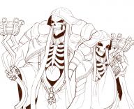 character:ainz_ooal_gown character:dual_persona copyright:overlord_(maruyama) general:genderswap general:sinhyul general:skeleton general:staff tagme technical:grabber // 800x654 // 359.3KB
