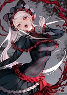 artist:sunako_(veera) character:shalltear_bloodfallen copyright:overlord_(maruyama) general:1girl general::d general:bangs general:black_dress general:blonde_hair general:blood general:blush general:bow general:breasts general:dress general:eyebrows_visible_through_hair general:fangs general:frilled_dress general:frills general:gothic_lolita general:head_tilt general:lolita_fashion general:long_hair general:looking_at_viewer general:open_mouth general:ponytail general:red_eyes general:sidelocks general:silver_hair general:slit_pupils general:smile general:solo general:tsurime general:twitter_username general:two-tone_dress general:vampire general:very_long_hair meta:commentary meta:highres tagme technical:grabber // 1280x1810 // 2.3MB