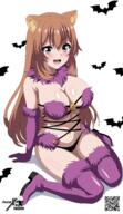 artist:indexryo character:raphtalia copyright:tate_no_yuusha_no_nariagari general:1girl general:animal_ears general:blush general:breasts general:brown_hair general:halloween general:large_breasts general:long_hair general:raccoon_ears general:racoon_girl general:smile general:swimsuit meta:absurdres meta:highres technical:grabber // 3817x6598 // 3.2MB