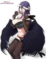 character:albedo technical:grabber unknown:OVERLORD unknown:horns unknown:lingerie unknown:succubus unknown:オーバーロード unknown:下着 unknown:巨乳 unknown:手袋 // 2100x2675 // 3.2MB
